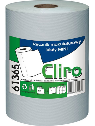 RĘCZNIK CLIRO MINI 1 WARSTWOWY BIAŁY 65% 61365