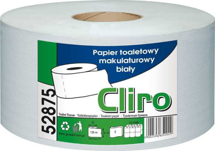 CLIRO PAPIER TOALETOWY 2W BIAŁY 75% 52875