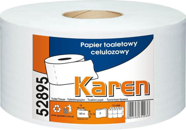 KAREN PAPIER TOALETOWY 2W BIAŁY 52895