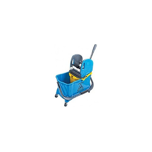 Wózek jednowiaderkowy 1x24l na kółkach + wyciskarka szczękowa + wiaderko 10l HTS731