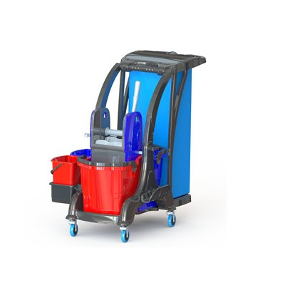 Wózek dwuwiaderkowy 2x25l. Na podstawie ABS EXTRA