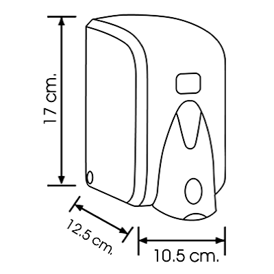IM DOZOWNIK MYDŁA 0,5L. BIAŁY/GRITE S5