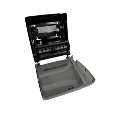 Podajnik do ręczników AUTOCUT tył  czarny   przód  transparętny czarny ABS