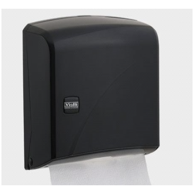 PODAJNIK RĘCZNIKA WIELOPANELOWEGO - INTERFOLD  CZARNY NA 200 LISTKÓW ABS