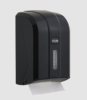 Podajnik papieru toaletowego w listkach CZARNY ABS