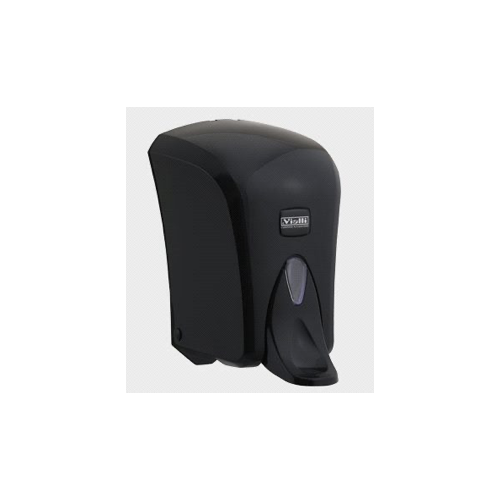 Dozownik do mydła i dezynfekcji  w płynie, łokciowy, medyczny 1l  CZARNY