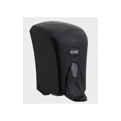 Dozownik do mydła i dezynfekcji  w płynie, łokciowy, medyczny 1l  CZARNY