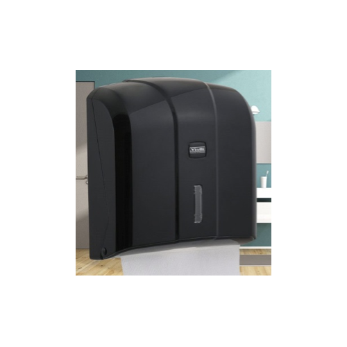 Podajnik do ręcznika ZZ  na 400 listków  CZARNY maxymalna szerokość listka 24 cm