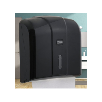 Podajnik do ręcznika ZZ  na 400 listków  CZARNY maxymalna szerokość listka 24 cm