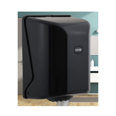 Podajnik do ręczników w roli MAXI centralnego dozowania srebrny