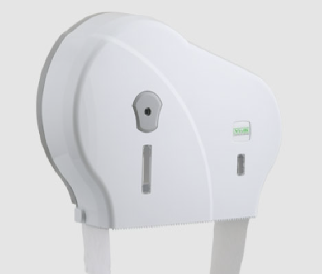 Podajnik do papieru w roli podwójny biały