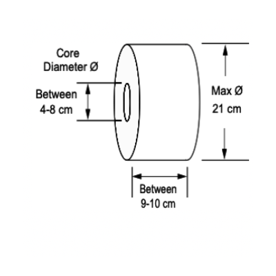 Podajnik papieru toaletowego na podwójną rolkę. Wykonany z materiału ABS. Transparentny.
