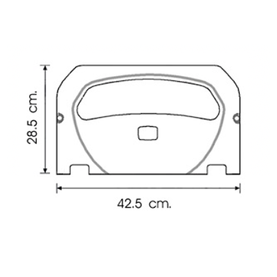 podajnik na nakładki sedesowe abs  kolor biały