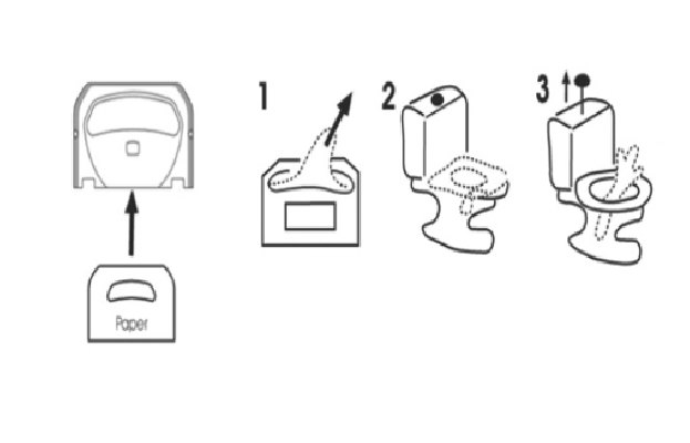 podajnik na nakładki sedesowe abs  kolor biały